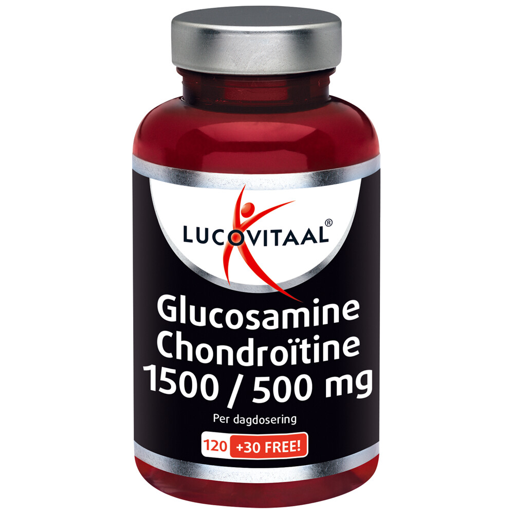 3x Lucovitaal Glucosamine Chondroïtine 1500/500 mg 150 tabletten