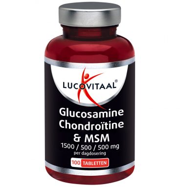 3x Lucovitaal Glucosamine Chondroïtine&MSM 100 tabletten