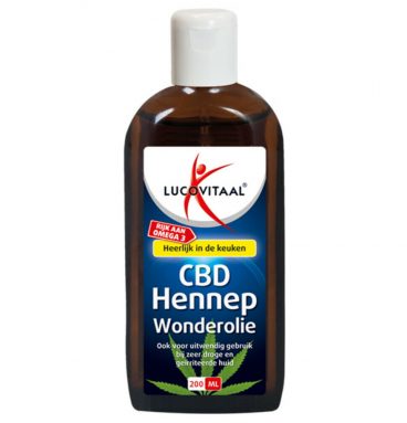 3x Lucovitaal Hennep CBD Wonderolie 200 ml