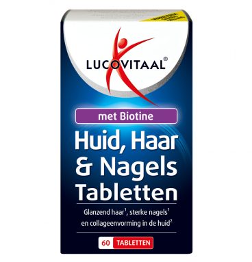 3x Lucovitaal Huid Haar Nagels met Biotine 60 tabletten