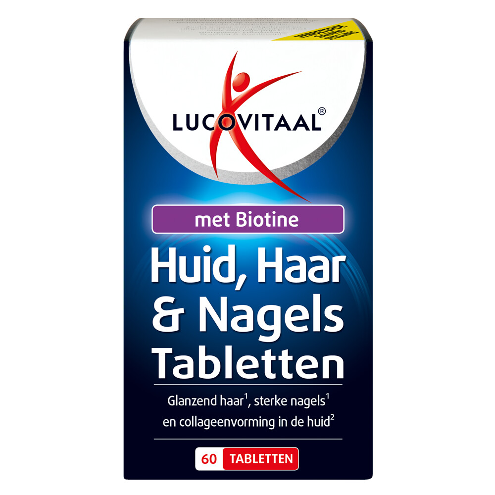 3x Lucovitaal Huid Haar Nagels met Biotine 60 tabletten