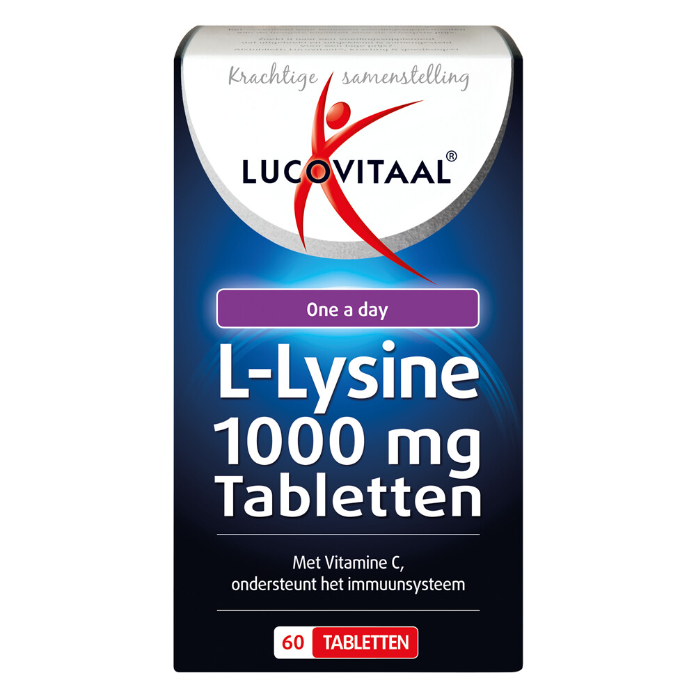 3x Lucovitaal L-Lysine 1000 mg 60 tabletten