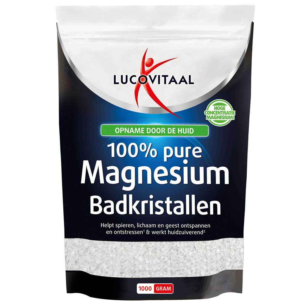 3x Lucovitaal Magnesium Badkristallen 1 kg