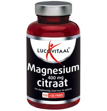 3x Lucovitaal Magnesium Citraat 400mg 150 tabletten