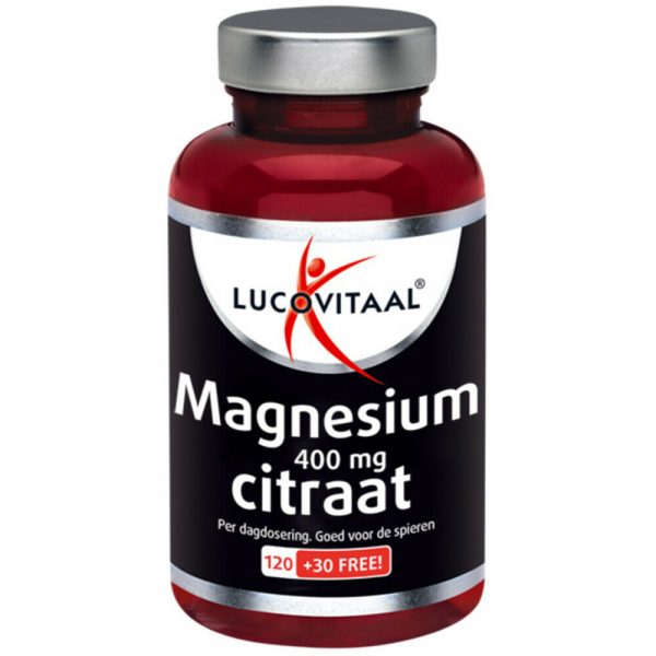 3x Lucovitaal Magnesium Citraat 400mg 150 tabletten