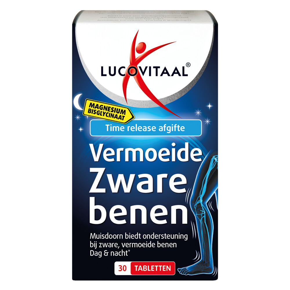 3x Lucovitaal Magnesium Vermoeide Zware Benen 30 tabletten