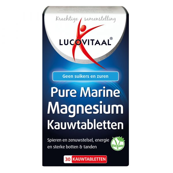 3x Lucovitaal Marine Magnesium 30 kauwtabletten