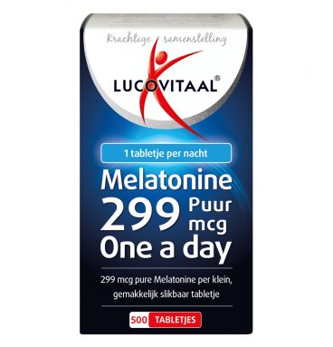 3x Lucovitaal Melatonine Puur 0.299mg 500 tabletten