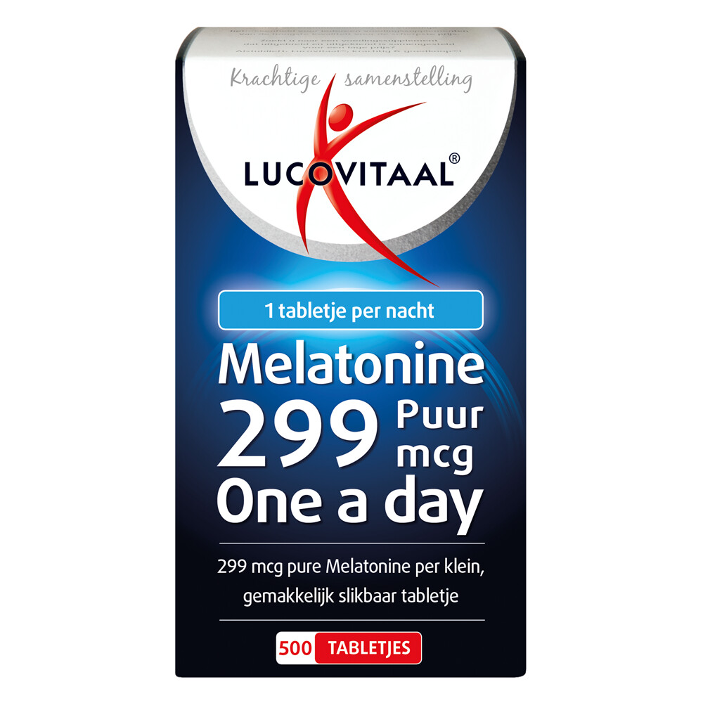 3x Lucovitaal Melatonine Puur 0.299mg 500 tabletten