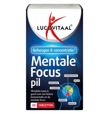 3x Lucovitaal Mentale Focus Pil 20 tabletten