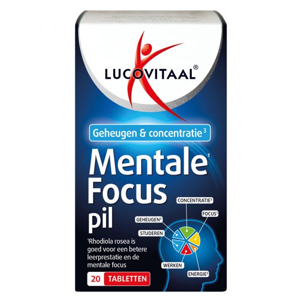 3x Lucovitaal Mentale Focus Pil 20 tabletten