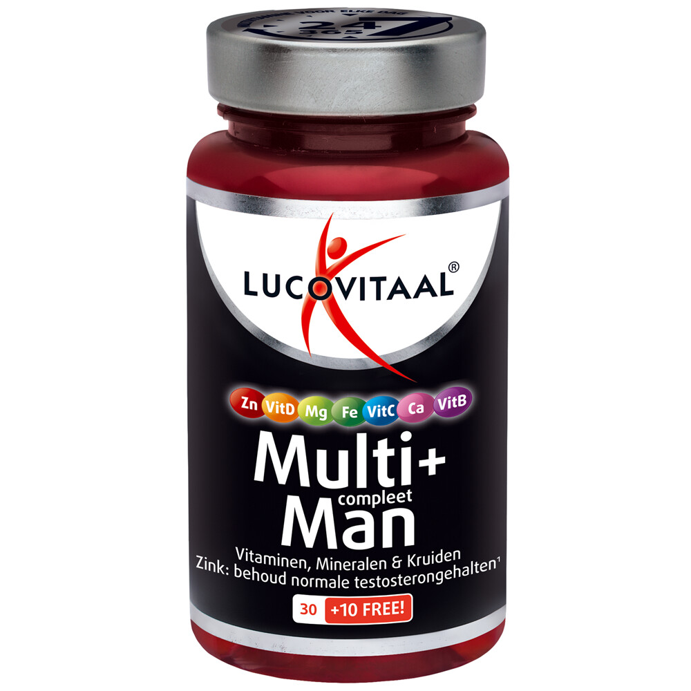 3x Lucovitaal Multi + Compleet Man 40 tabletten