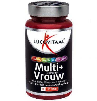 3x Lucovitaal Multi + Compleet Vrouw 40 tabletten