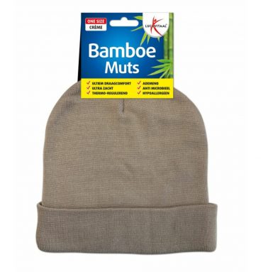 Lucovitaal Muts Bamboe Beige