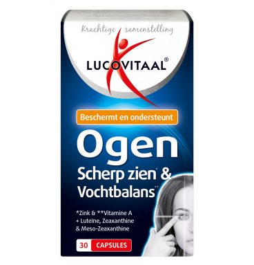 3x Lucovitaal Ogen Scherp Zien en Vochtbalans 30 capsules