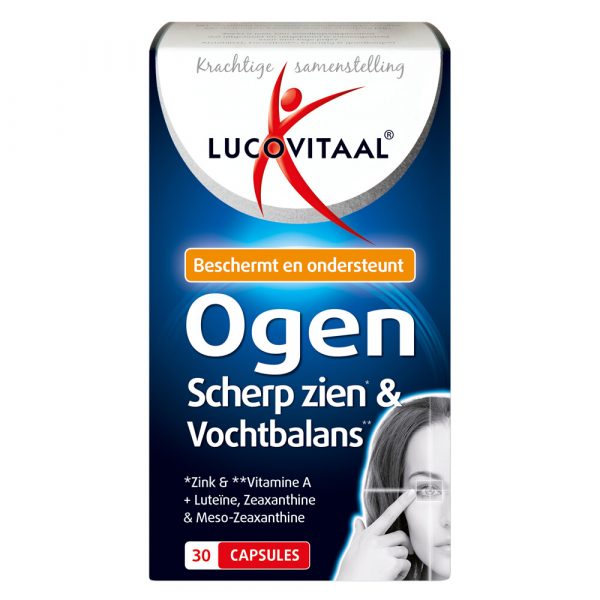 3x Lucovitaal Ogen Scherp Zien en Vochtbalans 30 capsules