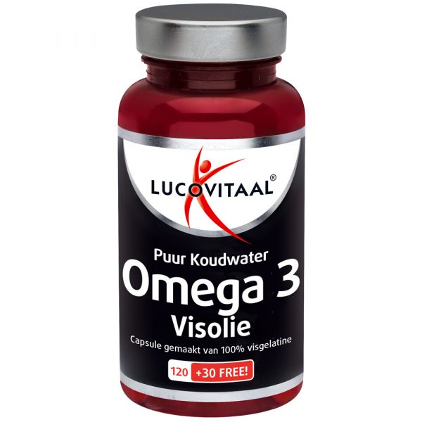 Lucovitaal Omega 3 visolie Puur Koudwater 150 capsules