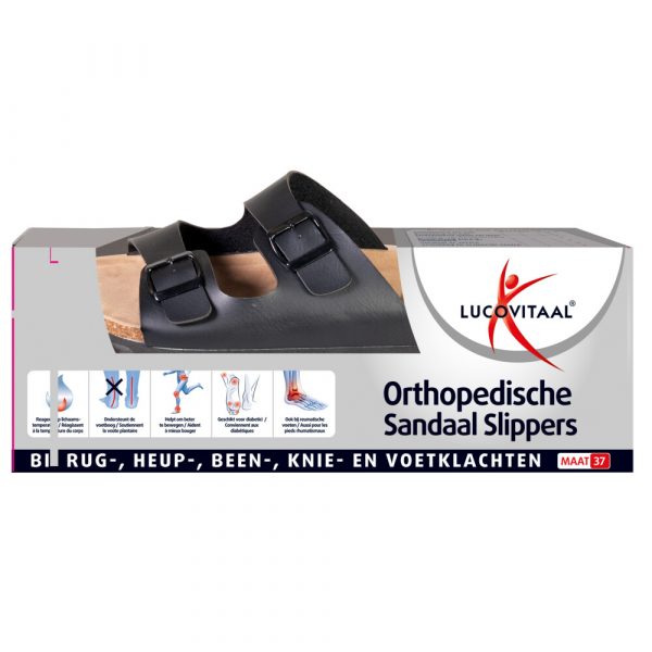 Lucovitaal Orthopedische Sandaal Slippers Maat 37 1 paar