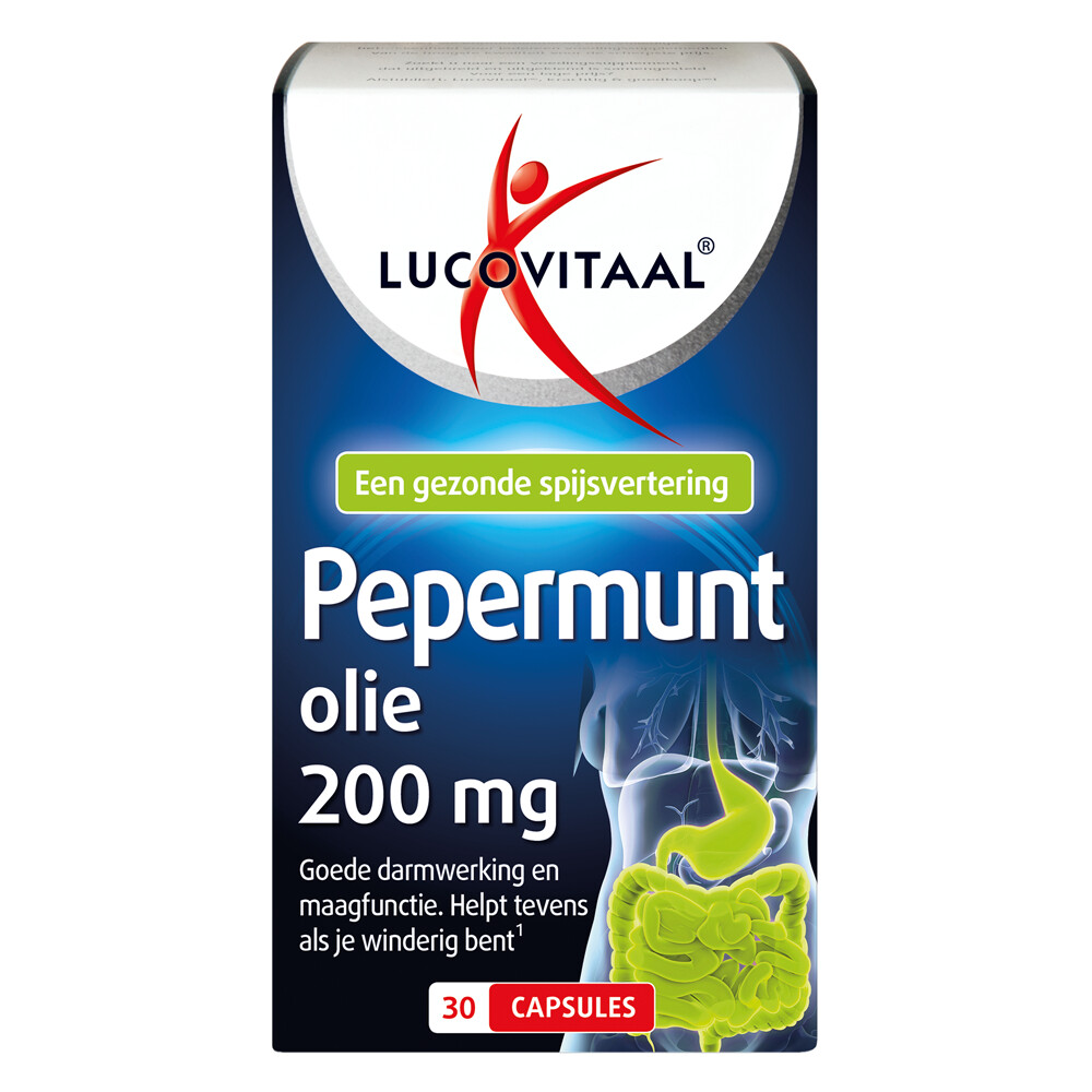 3x Lucovitaal Pepermuntolie 30 capsules