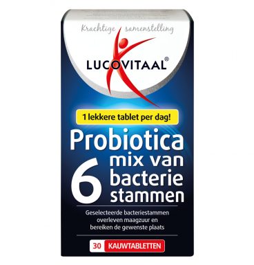 3x Lucovitaal Probiotica Mix van Bacteriën 30 kauwtabletten