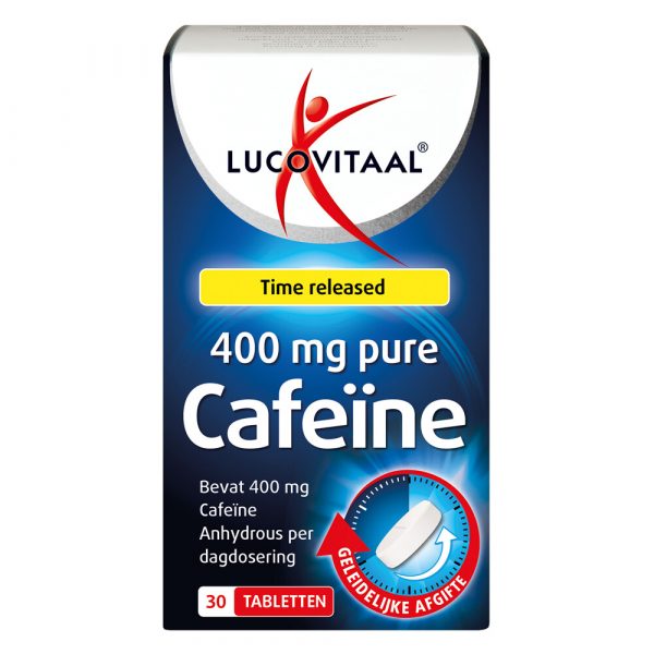 3x Lucovitaal Pure Cafeïne 400 mg 30 tabletten