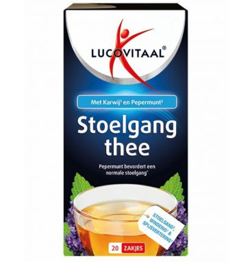 3x Lucovitaal Stoelgang Thee Vegan 20 stuks