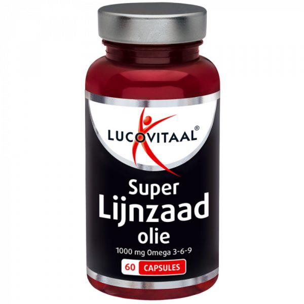 3x Lucovitaal Super Lijnzaad Olie 1000 mg Omega 3-6-9 60 capsules