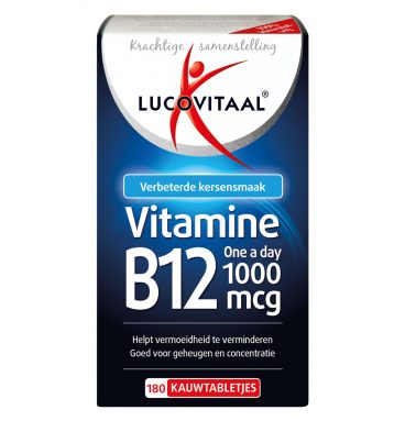 3x Lucovitaal Vitamine B12 1000mcg 180 kauwtabletten