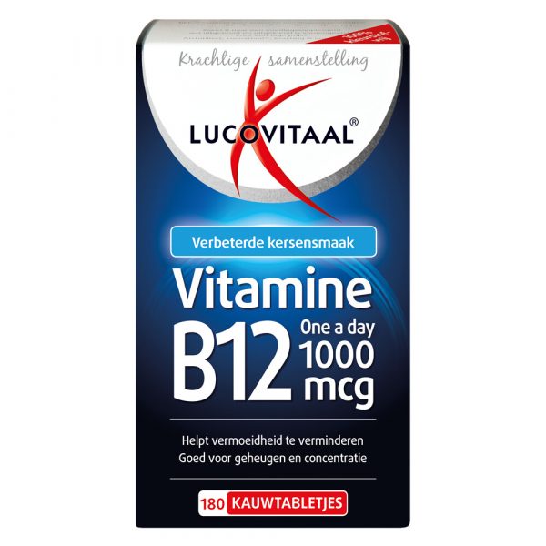 3x Lucovitaal Vitamine B12 1000mcg 180 kauwtabletten