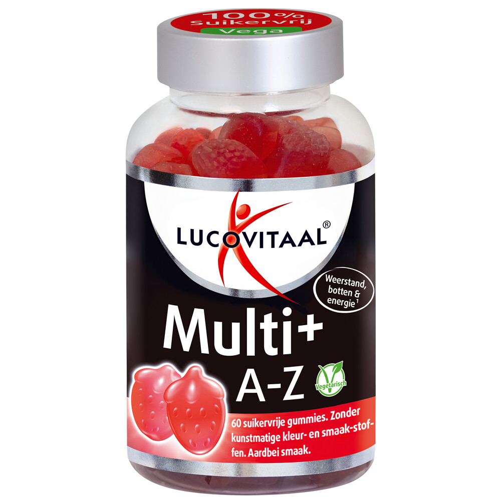 3x Lucovitaal Vitamine Gummies Multi+ A tot Z 60 Gummies