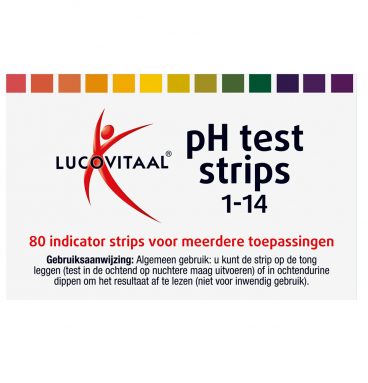 3x Lucovitaal Zuur Base Ph Strips 80 stuks