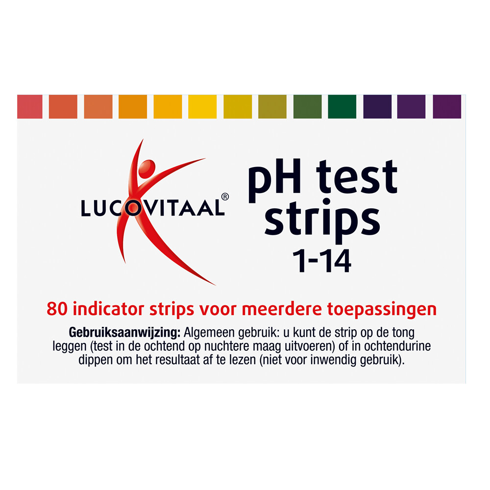 3x Lucovitaal Zuur Base Ph Strips 80 stuks