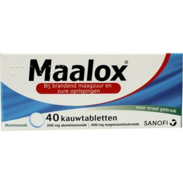 Maalox Bij Brandend Maagzuur 40 kauwtabletten