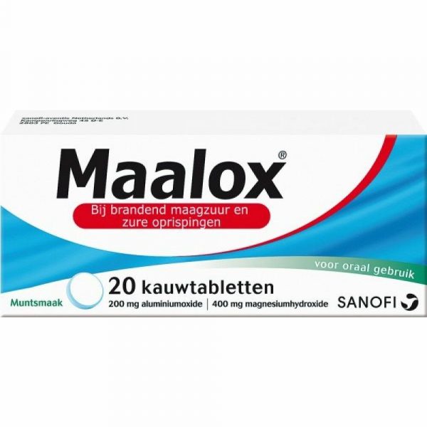 Maalox Kauwtabletten 20 kauwtabletten