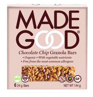 6x MadeGood Granola Repen Chocolate Chip 24 gr