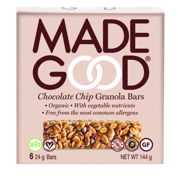 6x MadeGood Granola Repen Chocolate Chip 24 gr