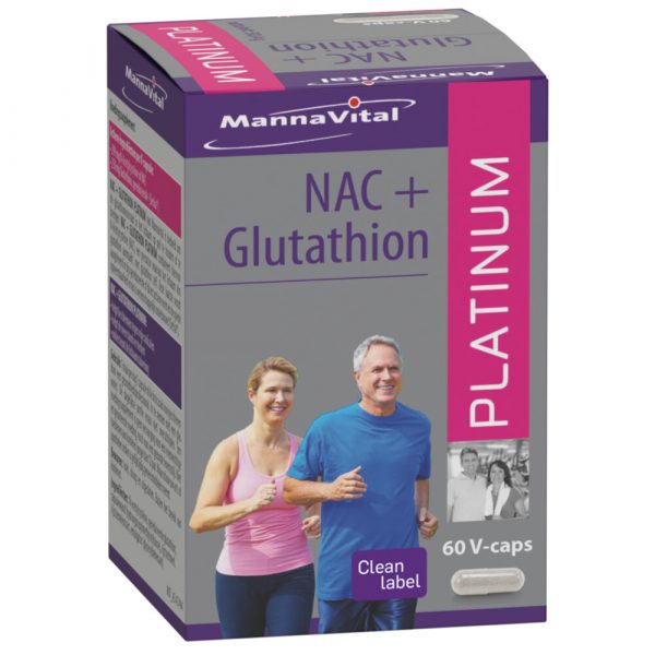 Mannavital NAC+ Glutathion Platinum 60 Vegicaps