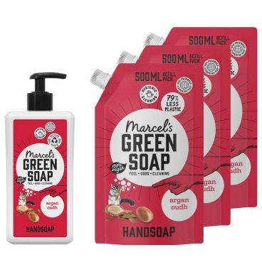 Marcel's Green Soap Argan&Oudh Handzeep Pakket