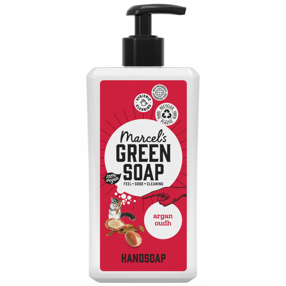 6x Marcel's Green Soap Handzeep Argan&Oudh 500 ml