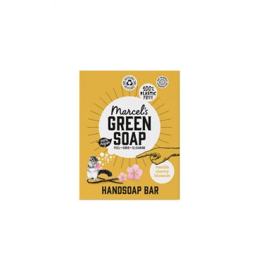 Marcel's Green Soap Handzeep Bar Vanille&Cherry Blossom 90 gr