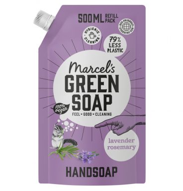 6x Marcel's Green Soap Handzeep Lavendel&Rozemarijn Navul Stazak 500 ml