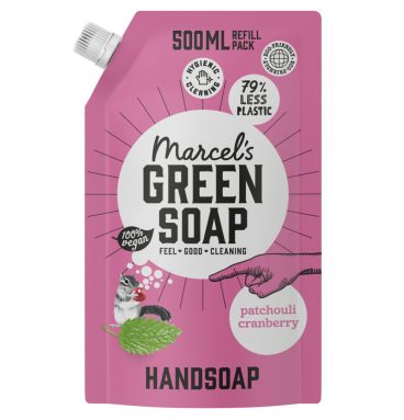 Marcel's Green Soap Handzeep Patchouli&Cranberry Navul Stazak 500 ml