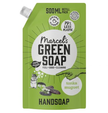 6x Marcel's Green Soap Handzeep Tonka&Muguet Navul Stazak 500 ml