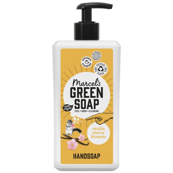 6x Marcel's Green Soap Handzeep Vanille&Cherry Blossom 500 ml