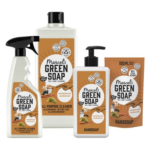 Marcel's Green Soap Sandelhout&Kardemom Schoonmaak Pakket