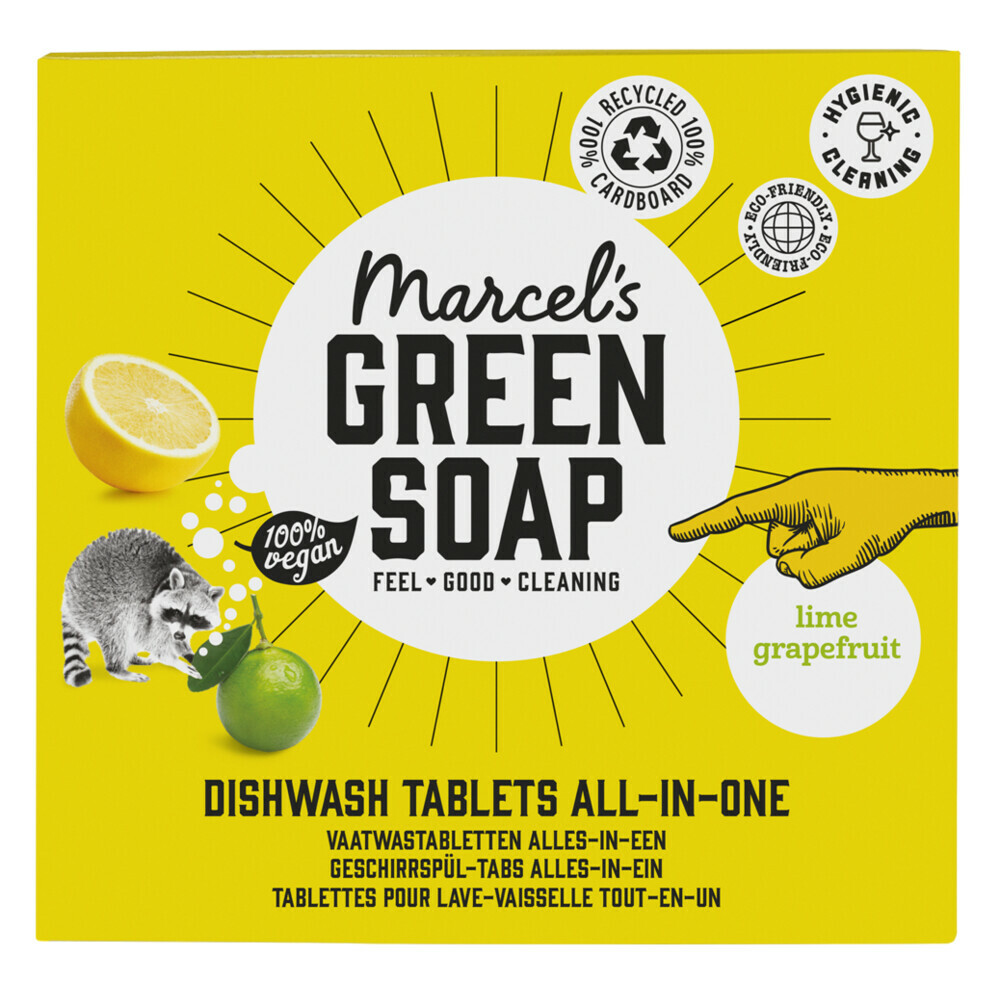 Marcel's Green Soap Vaatwastabletten All-In-One 25 stuks