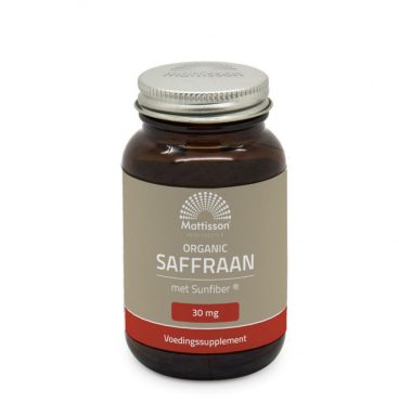 Mattisson Saffraan met Sunfiber Biologisch 60 capsules