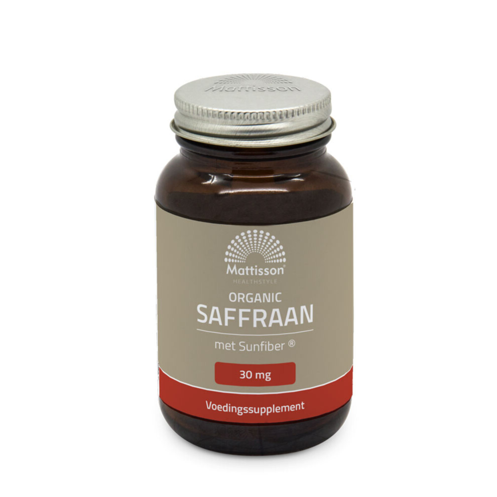 Mattisson Saffraan met Sunfiber Biologisch 60 capsules