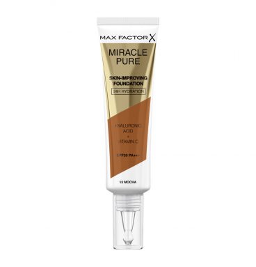 3x Max Factor Miracle Pure Foundation 93 Mocha 30 ml