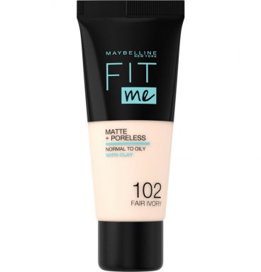 Maybelline Fit Me Matte + Poreless Foundation 102 Fair Ivory